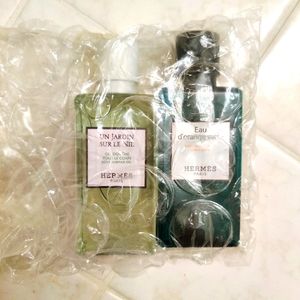 SOLD Hermes perfume body wash/un Jardin sur de nil/eau d'orange verte